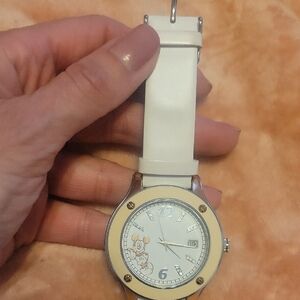 Mickey Mouse Parks Cram‎ Color Vintage Watch with Enamel Detail EUC
